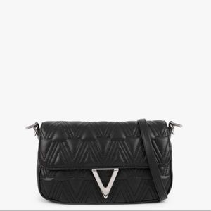 Valentino black quilted satchel